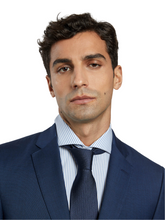 Slim fit nailhead business suit